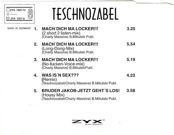 baixar álbum Teschnozabel - Mach Dich Ma Locker