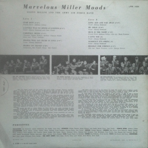 Album herunterladen Glenn Miller Army Air Force Band - Marvelous Miller Moods