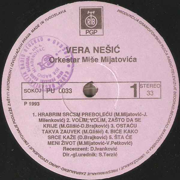 lataa albumi Vera Nešić, Orkestar Miše Mijatovića - Vera Nešić