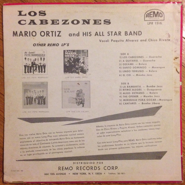 Album herunterladen Mario Ortiz And His All Star Band - Los Cabezones