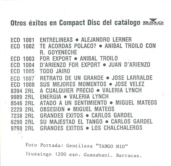 télécharger l'album Various - 16 Grandes Tangos For Export