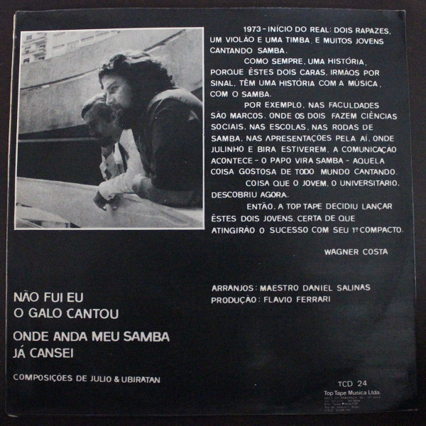 Album herunterladen Julio & Ubiratan Mafra - Não Fui Eu