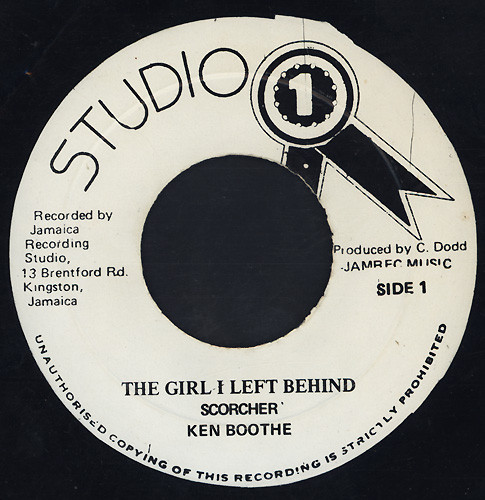 Ken Boothe  “The Girl I Left Behind”