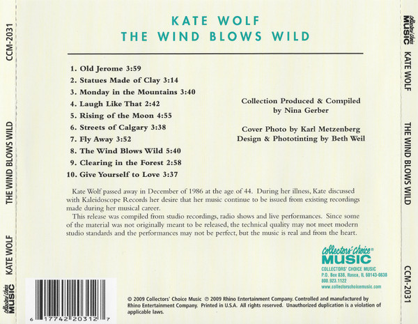 descargar álbum Kate Wolf - The Wind Blows Wild