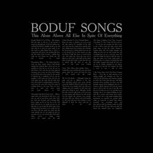 Boduf Songs - This Alone Above All Else In Spite Of Everything album cover