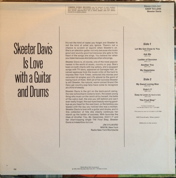 last ned album Skeeter Davis - Easy To Love