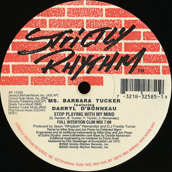 descargar álbum Ms Barbara Tucker featuring Darryl D'Bonneau - Stop Playing With My Mind