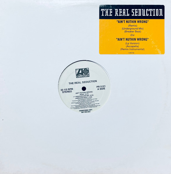 The Real Seduction – Ain't Nuthin Wrong (1993, Vinyl) - Discogs
