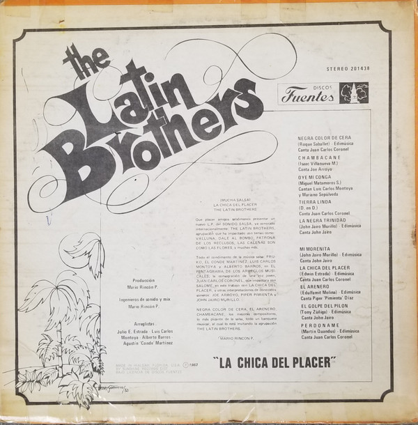 ladda ner album The Latin Brothers - La Chica Del Placer