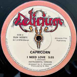 I Need Love - Capricorn