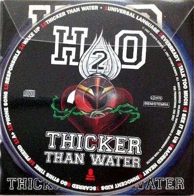 H2O – Thicker Than Water (2012, Clear , Vinyl) - Discogs