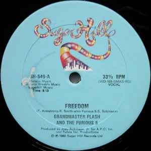 Grandmaster Flash & The Furious Five - Freedom album cover