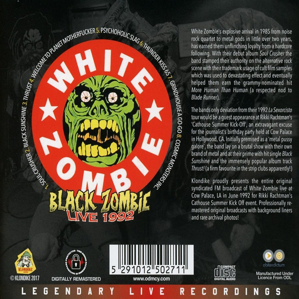 ladda ner album White Zombie - Black Zombie Live 1992