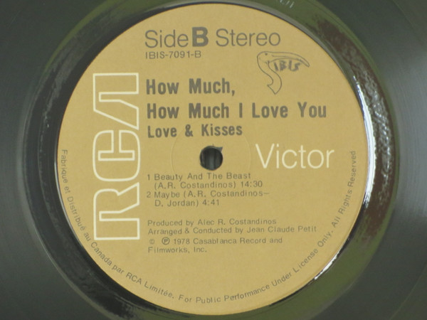 Love And Kisses - How Much, How Much I Love You | RCA Victor (IBIS-7091) - 5