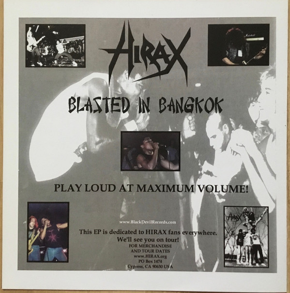 descargar álbum Hirax - Blasted In Bangkok 10