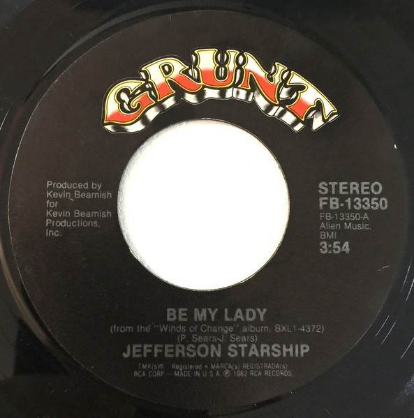 Jefferson Starship - Be My Lady | Releases | Discogs