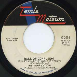 Ball Of Confusion (That's What The World Is Today) / It's Summer (Vinyl, 7