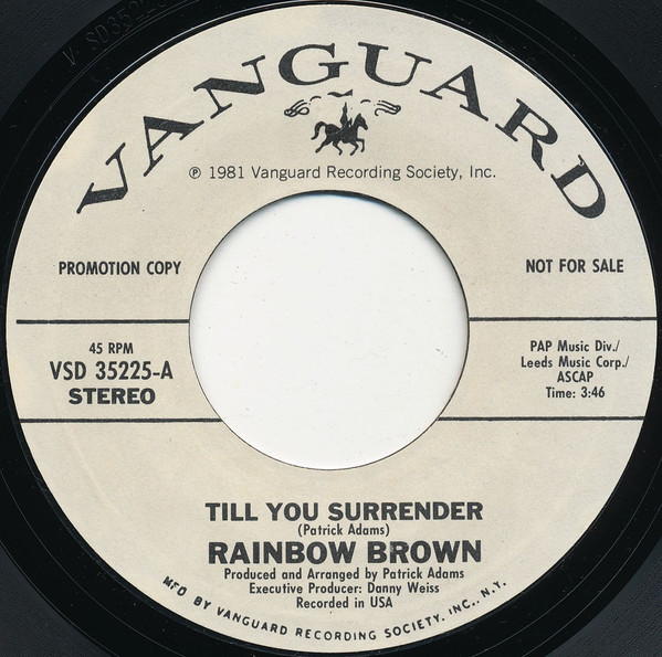 Rainbow Brown – Till You Surrender (1981, Vinyl) - Discogs