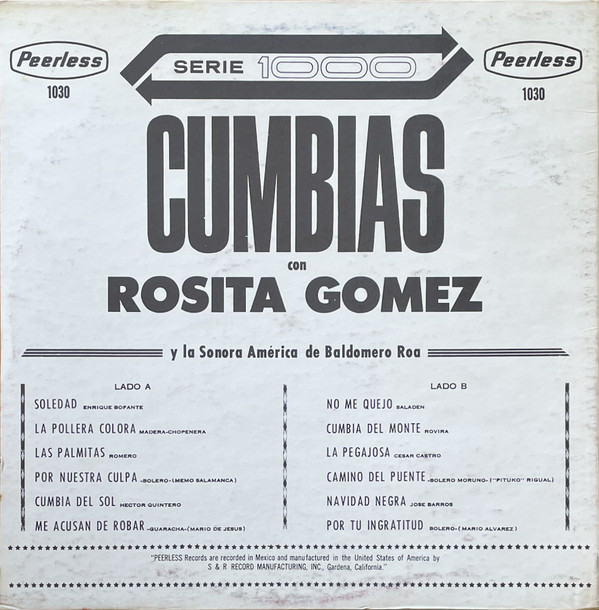 Album herunterladen Rosita Gomez Y La Sonora America De Baldomero Roa - Cumbias