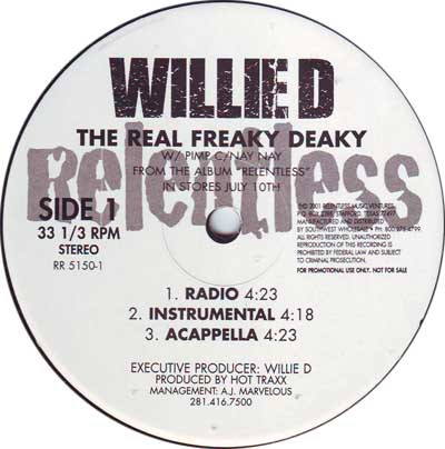 descargar álbum Willie D - The Real Freaky Deaky