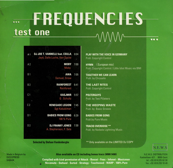 last ned album Various - Frequencies Test One
