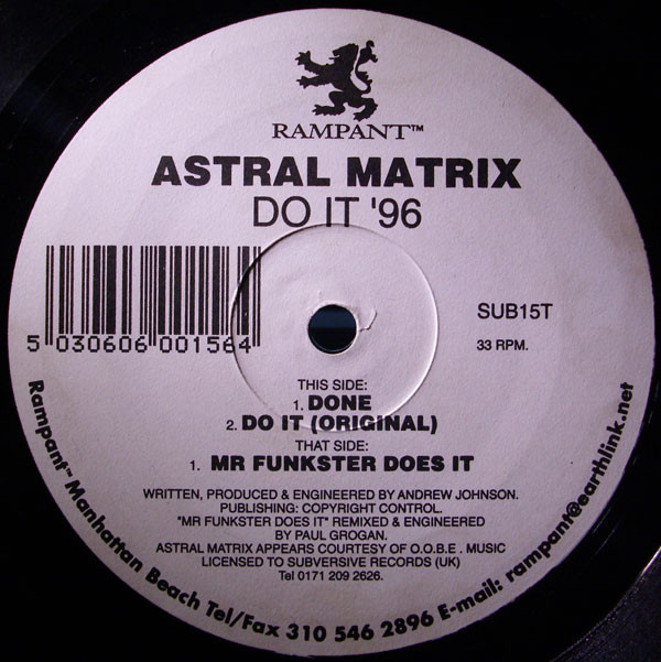 Album herunterladen Astral Matrix - Do It 96