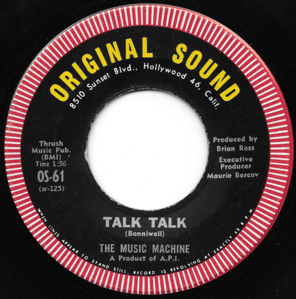 The Music Machine – Talk Talk (1966, Rockaway Pressing, Vinyl