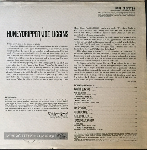 télécharger l'album Joe Liggins - Honeydripper