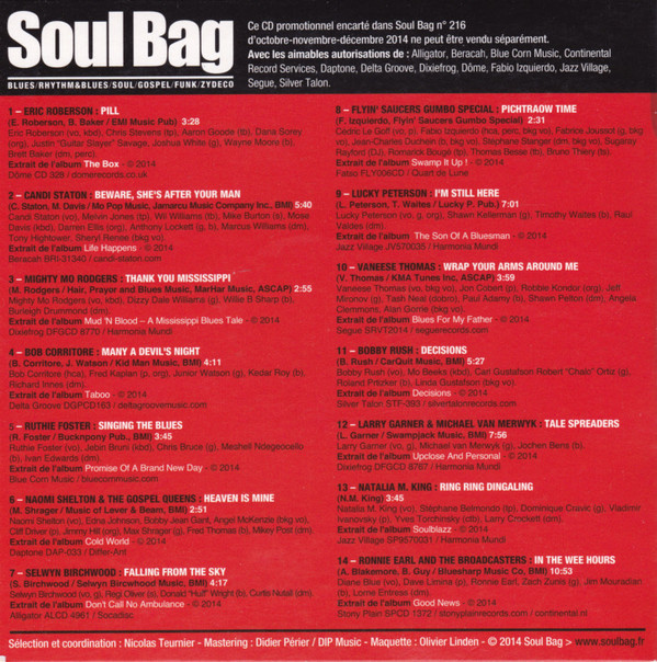 télécharger l'album Various - Soul Bag La Sélection Blues Soul