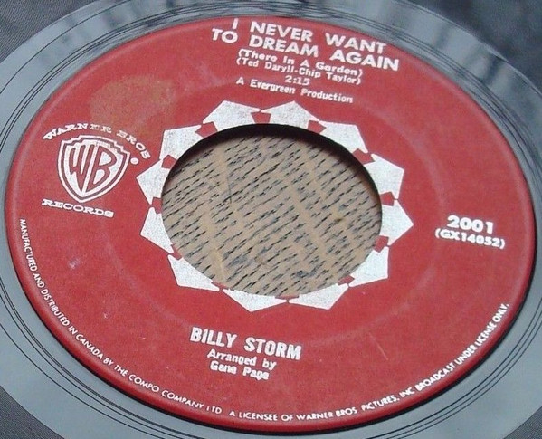 lataa albumi Billy Storm - I Never Want To Dream Again There In A Garden