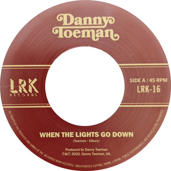 Danny Toeman When The Lights Go Down (2022, Vinyl) Discogs