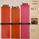 Cover of Play Bach Jazz Vol. 3, 1963, Vinyl