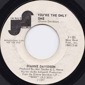 Dianne Davidson - You're The Only One / (I Need A) Sixty Minute Man album cover