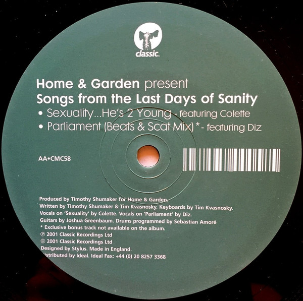 Album herunterladen Home & Garden - Songs From The Last Days Of Sanity