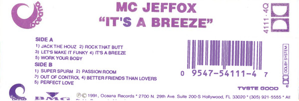 télécharger l'album MC Jeffox - Its A Breeze