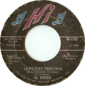 Al Green – Let's Together / Tomorrow's Dream (1971, Shelley Products Pressing, Vinyl) - Discogs