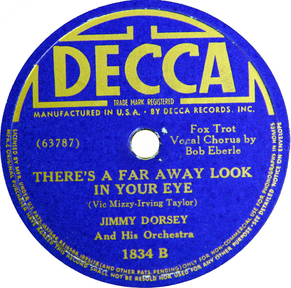 last ned album Jimmy Dorsey And His Orchestra - I Hadnt Anyone Till You Theres A Far Away Look In Your Eye