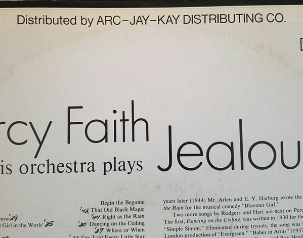 baixar álbum Percy Faith & His Orchestra - Jealousy
