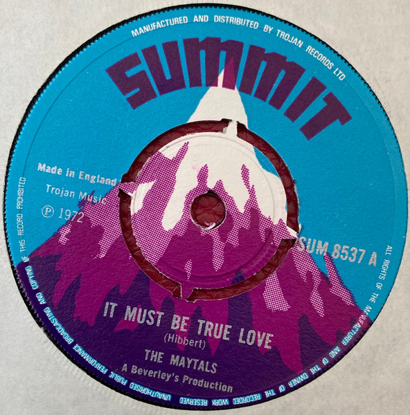 The Maytals / Beverley's All Stars – It Must Be True Love (Vinyl