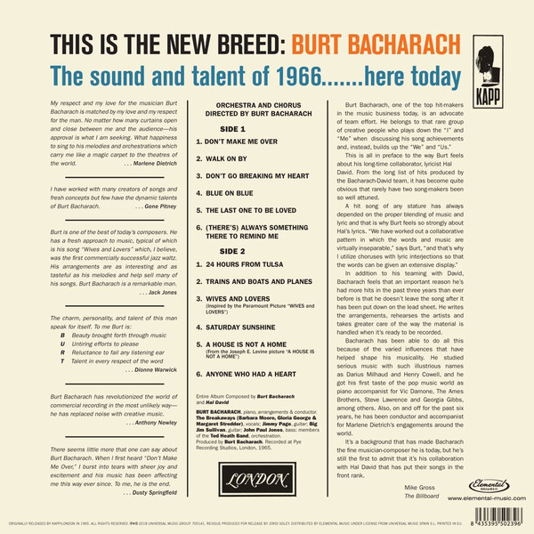 baixar álbum Burt Bacharach - Hit Maker