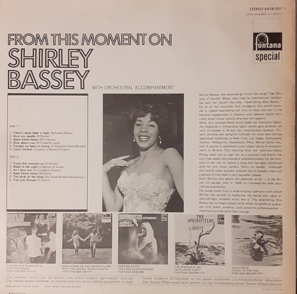 descargar álbum Shirley Bassey - From This Moment On