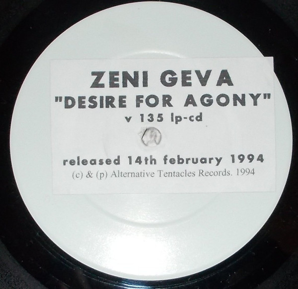 Zeni Geva – Desire For Agony (1994, Vinyl) - Discogs