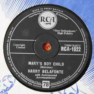Harry Belafonte - Mary's Boy Child / Eden Was Just Like This