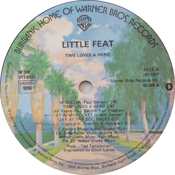 Little Feat – Time Loves A Hero (1977, Vinyl) - Discogs