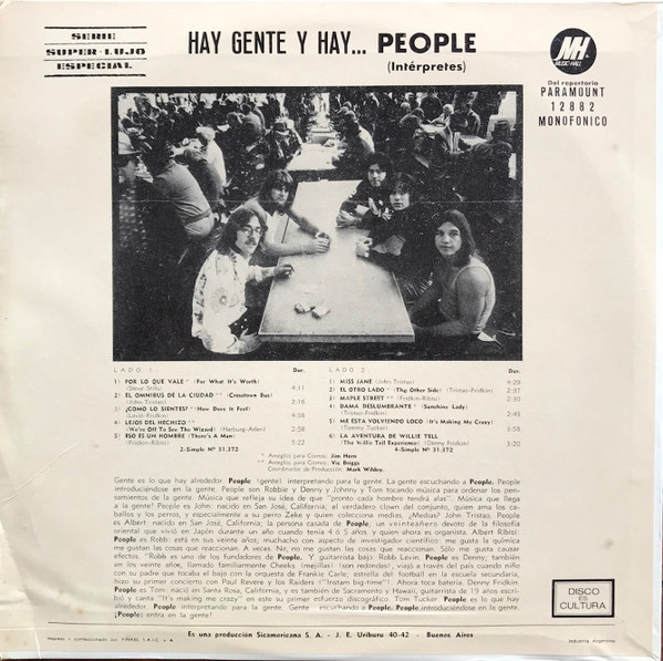 descargar álbum People - Hay Gente Y Hay