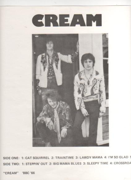 Cream – Cream BBC 66 (1980, Vinyl) - Discogs