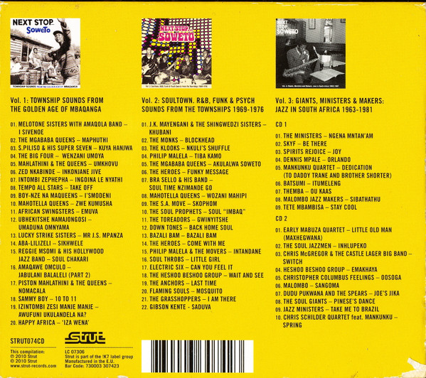 ladda ner album Various - Next Stop Soweto Volumes 1 3 Limited Edition Box Set