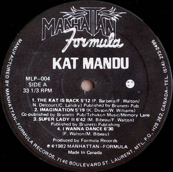 Kat Mandu - The Kat Is Back | Manhattan - Formula (MLP-004) - 4