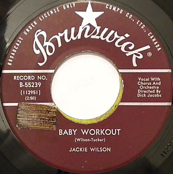 Jackie Wilson – Baby Workout (1963, Gloversville Pressing, Vinyl