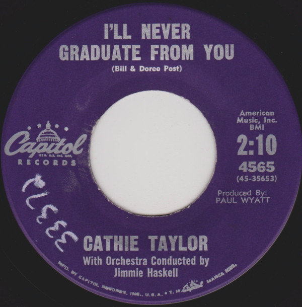 lataa albumi Cathie Taylor - Ill Never Graduate From You Bobby Boy